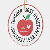 Speciaal assistent-Ornament van de leraar Keramisch Ornament (Links)