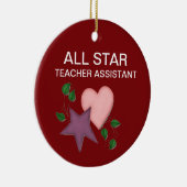 Speciaal assistent-Ornament van de leraar Keramisch Ornament (Rechts)