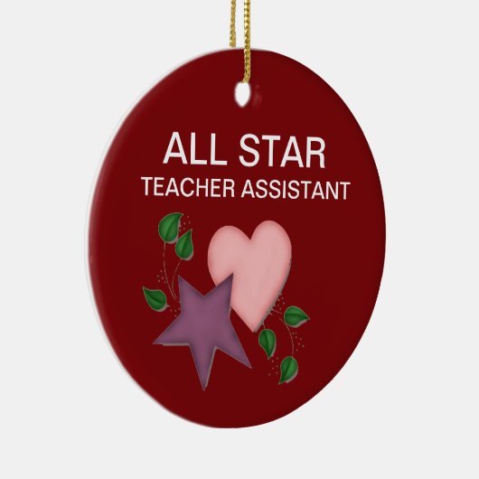 Speciaal assistent-Ornament van de leraar Keramisch Ornament (Rechts)