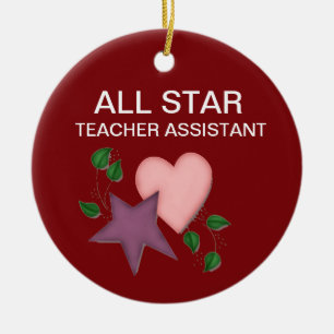 Speciaal assistent-Ornament van de leraar Keramisch Ornament