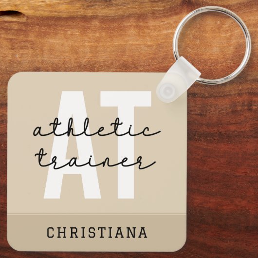Speciaal Athletic Trainer AT Sleutelhanger (Achterkant)