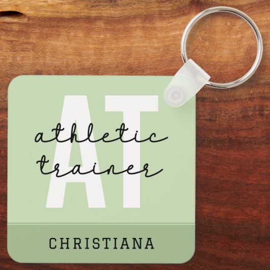 Speciaal Athletic Trainer AT Sleutelhanger (Achterkant)