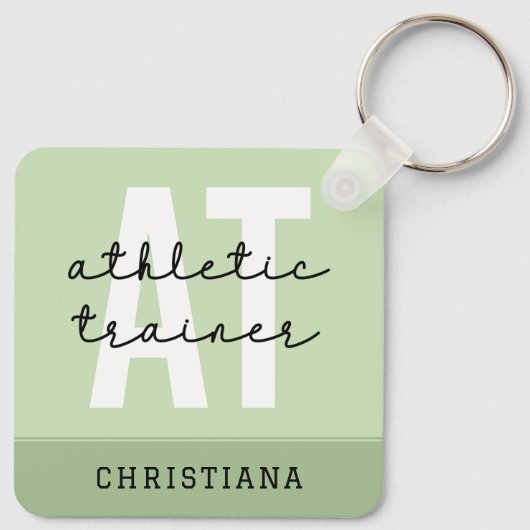 Speciaal Athletic Trainer AT Sleutelhanger (Achterkant)