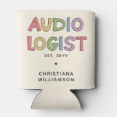 Speciaal audioloog Audiology Afstuderen Gift Blikjeskoeler (Achterkant)