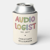 Speciaal audioloog Audiology Afstuderen Gift Blikjeskoeler (Blikje Achterkant)