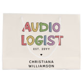 Speciaal audioloog Audiology Afstuderen Gift Groot Cadeauzakje (Achterkant)
