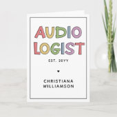 Speciaal audioloog Audiology Afstuderen Gift Kaart (Voorkant)