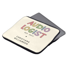 Speciaal audioloog Audiology Afstuderen Gift Laptop Sleeve