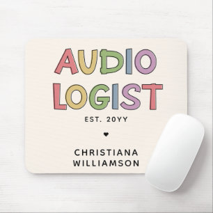 Speciaal audioloog Audiology Afstuderen Gift Muismat