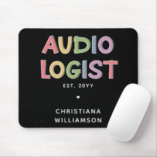 Speciaal audioloog Audiology Afstuderen Gift Muismat
