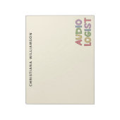 Speciaal audioloog Audiology Afstuderen Gift Notitieblok (Linkerzijde)