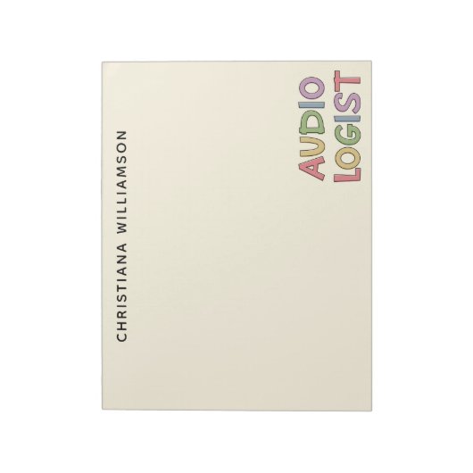 Speciaal audioloog Audiology Afstuderen Gift Notitieblok (Linkerzijde)