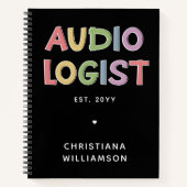 Speciaal audioloog Audiology Afstuderen Gift Notitieboek (Voorkant)