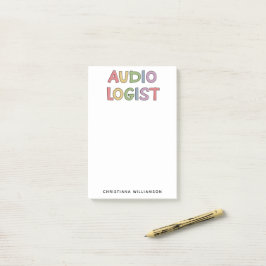 Speciaal audioloog Audiology Afstuderen Gift Post-it® Notes