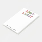 Speciaal audioloog Audiology Afstuderen Gift Post-it® Notes (Schuin)