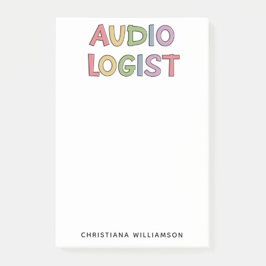 Speciaal audioloog Audiology Afstuderen Gift Post-it® Notes (Voorkant)