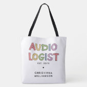 Speciaal audioloog Audiology Afstuderen Gift Tote Bag (Achterkant)