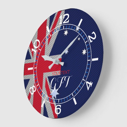 Speciaal Australisch vlaggenontwerp-koolstofchrome Grote Klok (Hoek)