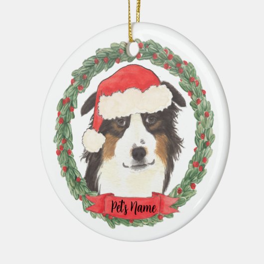 Speciaal Australische Shepherd Keramisch Ornament (Links)