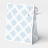 Speciaal Baby Baptisme Gold Cross Blue patroon Bedankdoosjes (Achterkant)