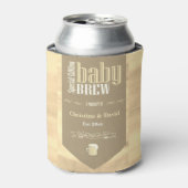 Speciaal Baby Brew Bier Label Funny Shower Blikjeskoeler (Blikje Voorkant)