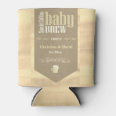 Speciaal Baby Brew Bier Label Funny Shower Blikjeskoeler (Voorkant)