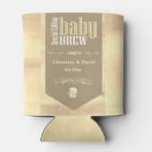 Speciaal Baby Brew Bier Label Funny Shower Blikjeskoeler (Achterkant)