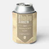 Speciaal Baby Brew Bier Label Funny Shower Blikjeskoeler (Blikje Achterkant)