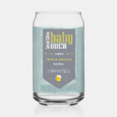 Speciaal Baby Brew Bier Label Funny Shower Blikvorm Glas (Voorkant)