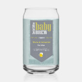 Speciaal Baby Brew Bier Label Funny Shower Blikvorm Glas (Achterkant)