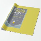 Speciaal Baby Brew Bier Label Funny Shower Cadeaupapier (Uitgerold)