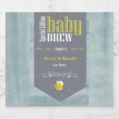 Speciaal Baby Brew Bier Label Funny Shower Etiket (Enkel label)