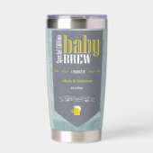 Speciaal Baby Brew Bier Label Funny Shower Geïsoleerde Drinkbeker (Voorkant)