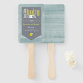 Speciaal Baby Brew Bier Label Funny Shower Handwaaier (Voorkant en achterkant)