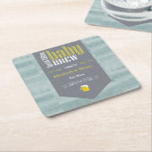 Speciaal Baby Brew Bier Label Funny Shower Kartonnen Onderzetters (Schuin)