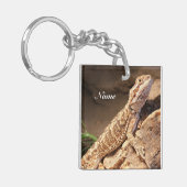 Speciaal Baby gebogen dragon Lizard Sleutelhanger (Voorkant Links)