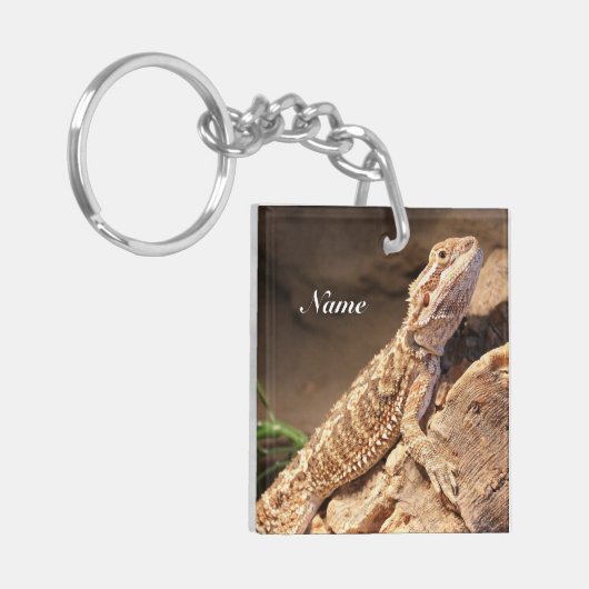 Speciaal Baby gebogen dragon Lizard Sleutelhanger (Voorkant Links)