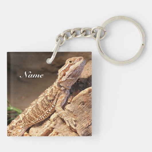 Speciaal Baby gebogen dragon Lizard Sleutelhanger (Achterkant)