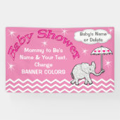 Speciaal Baby shower banner voor meisjes (Horizontaal)