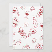 Speciaal baby shower met Italiaans Pizzeria Kaart (Achterkant)