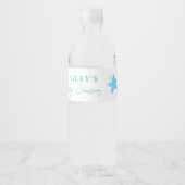 Speciaal Baby shower Twinkle Little Star Waterfles Etiket (Voorkant)