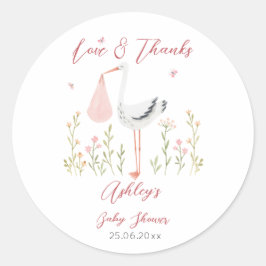 Speciaal baby shower van de leverende opslagveer ronde sticker