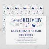 Speciaal Baby shower van de Levering per post Uitn Kaart (Voorkant / Achterkant)