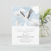 Speciaal Baby shower van de Opslag van de Levering Kaart (Staand voorkant)