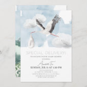 Speciaal Baby shower van de Opslag van de Levering Kaart (Voorkant / Achterkant)