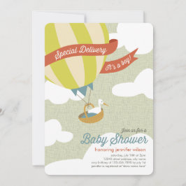Speciaal Baby shower van levering Uitnodiging - jo