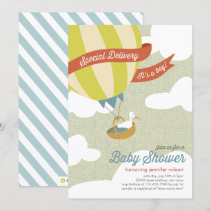 Speciaal Baby shower van levering Uitnodiging - jo