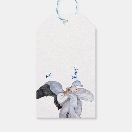  speciaal Baby shower voor leveringswinkels Cadeaulabel (Achterkant)