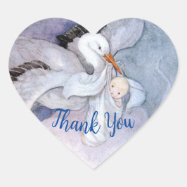  speciaal Baby shower voor leveringswinkels Hart Sticker