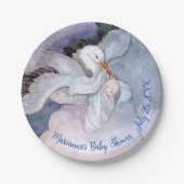 speciaal Baby shower voor leveringswinkels Papieren Bordje (Voorkant)